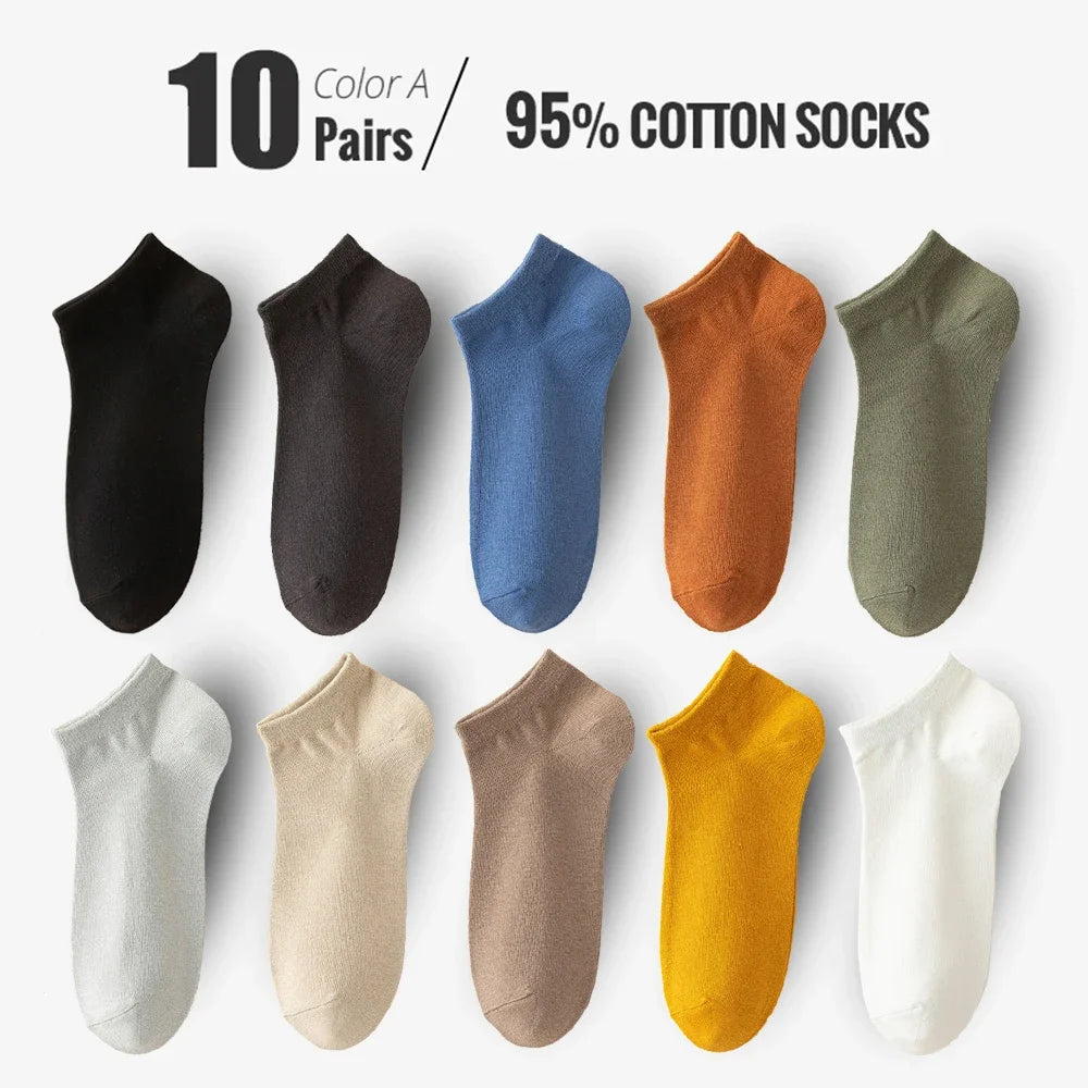 5 PairsMen Business Ankle Dress Socks
