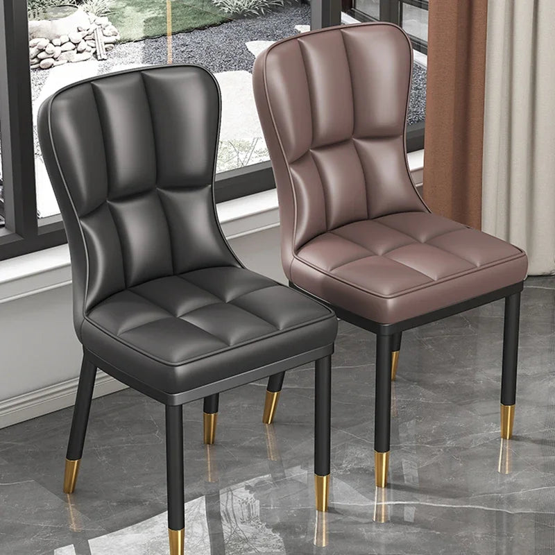 Italian Backrest Luxury Dining Chair Modern Retro