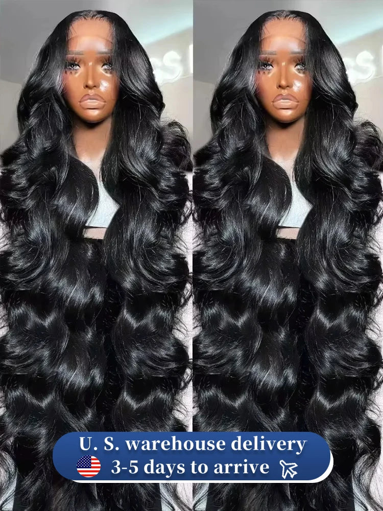Density Body Wave HD Transparent Lace Frontal Wig