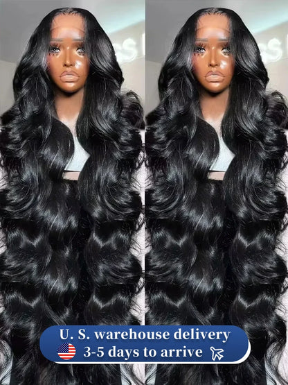 Density Body Wave HD Transparent Lace Frontal Wig