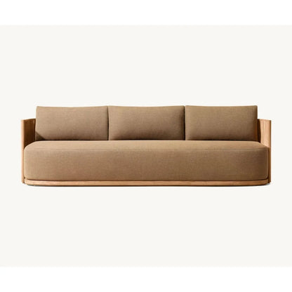 Outdoor Patio Teak Sectional Sofa Set Waterproof