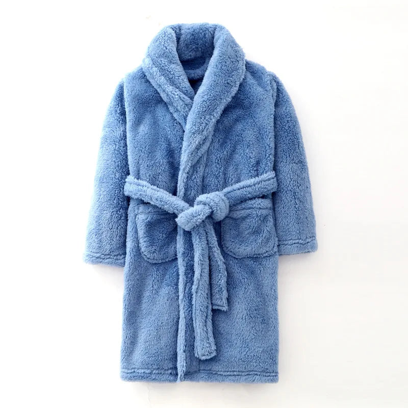 Boys/Girls Warm Fleece Flannel Bath Robes