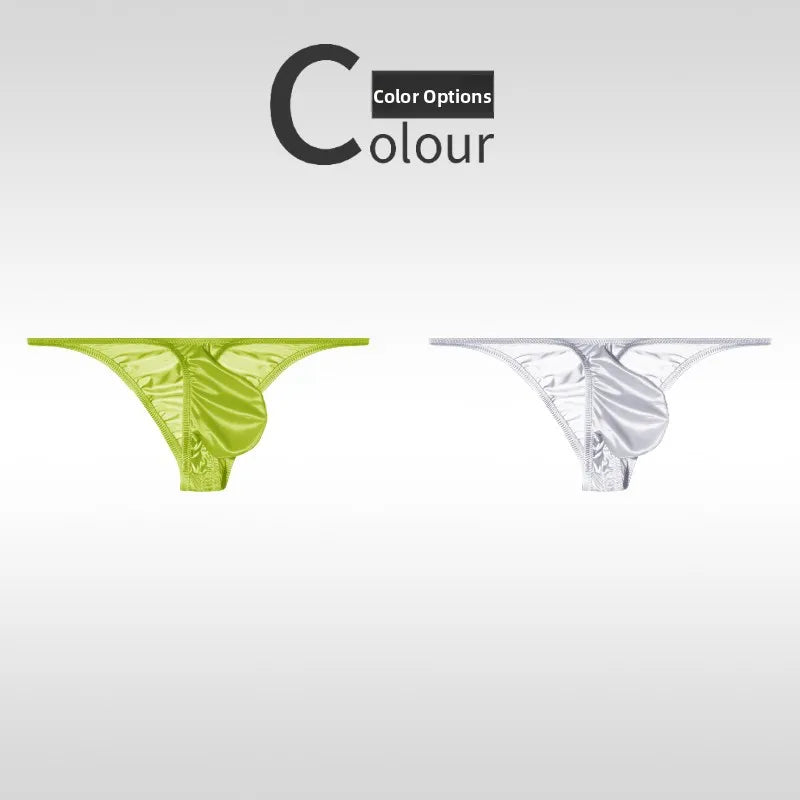 Low Waist Ice Silk Smooth Men's e Underwear