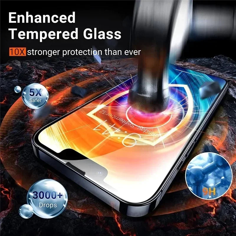 1-5Pcs Tempered Glass For iPhone Pro Max Screen