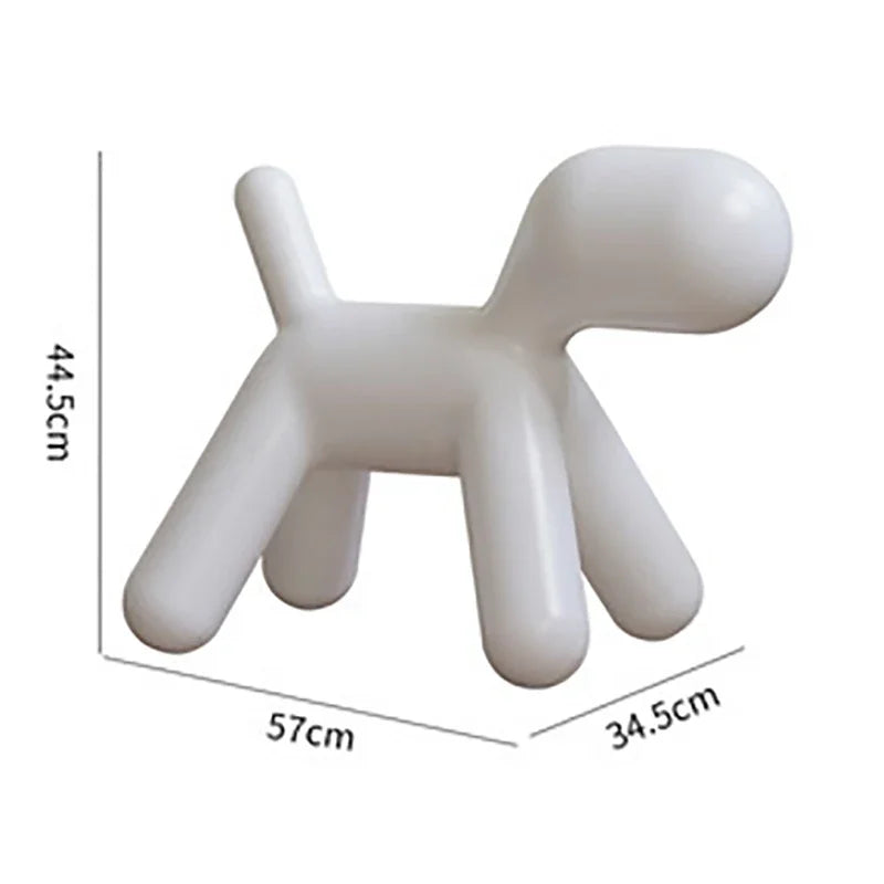 Plastic Children's Chair Cute Cartoon Dog Animal
