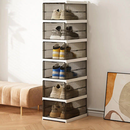 Storage Organizer Foldable Clear Stackable Box