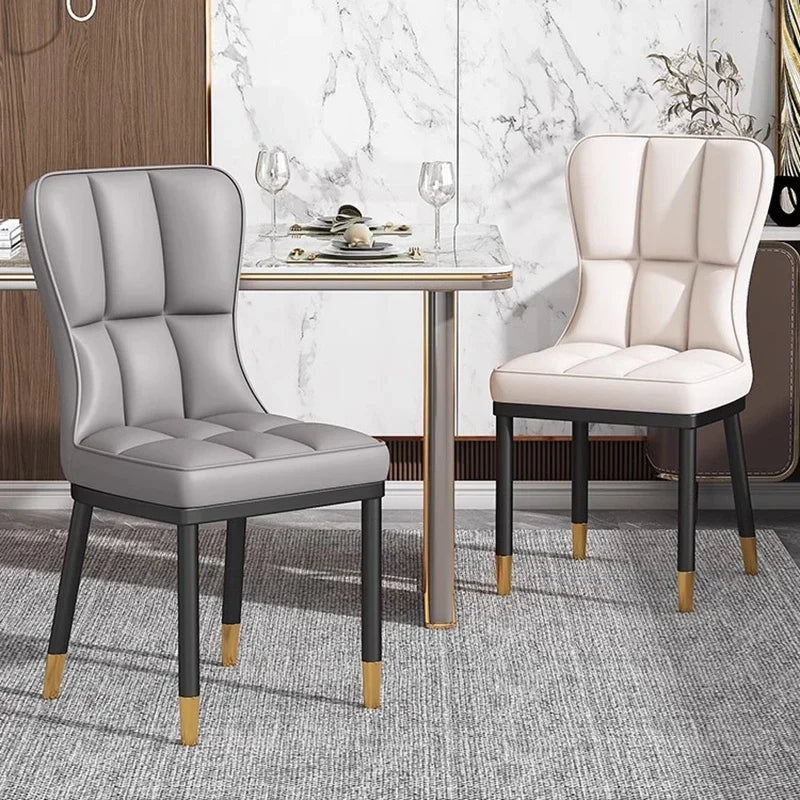 Italian Backrest Luxury Dining Chair Modern Retro