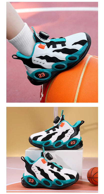 Fashion Basketball Shoes High-top PU Leather