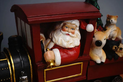 Santa Claus Statue Home Resin Sculpture Decoration