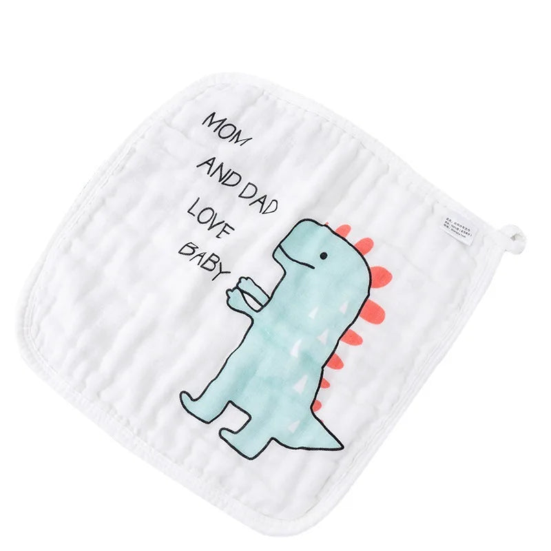 5pcs Cartoon Newborn Absorbent Face Towel