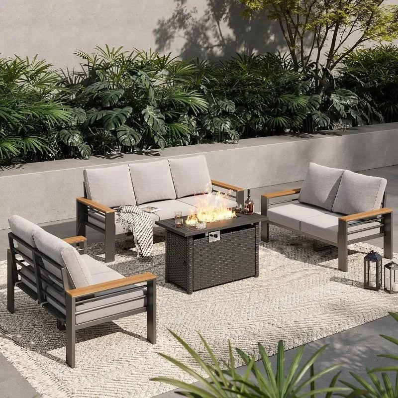 Outdoor Sectional with Coffee Table, Patio Sets