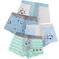 4PCS Boys Cotton Antibacterial Breathable Comfort Underwear