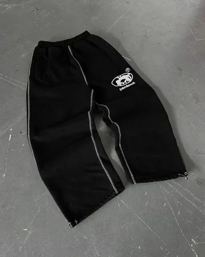 American Sweatpants Mens Gothic Hip Hop Baggy Elastic Waist
