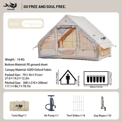 Quick Setup Inflatable Camping Tent, Waterproof