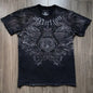 American retro black short sleeved T-shirt men