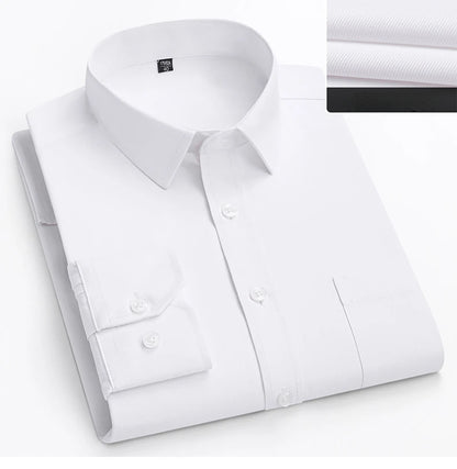 double collor Full shirts for men plus size