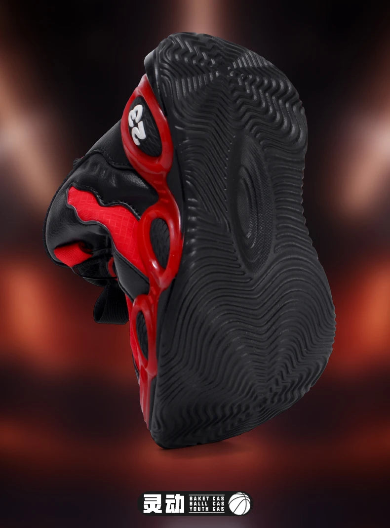 Fashion Basketball Shoes High-top PU Leather