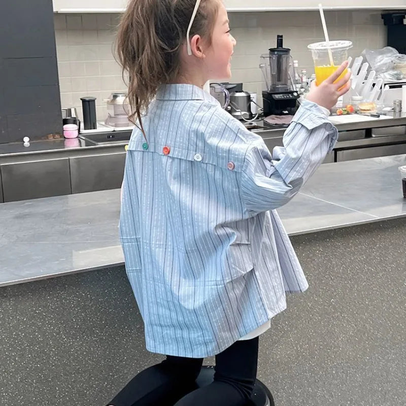 Stylish Lightweight Long Sleeve Tween Girls Shirt