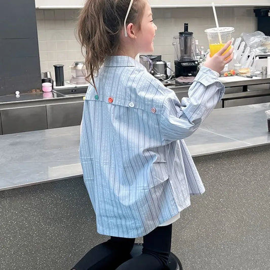 Stylish Lightweight Long Sleeve Tween Girls Shirt