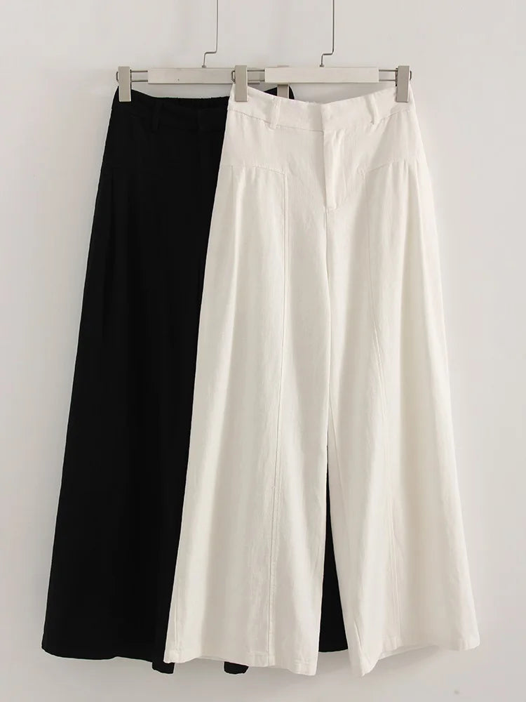 Women Wide Leg Formal Straight Leg Pants