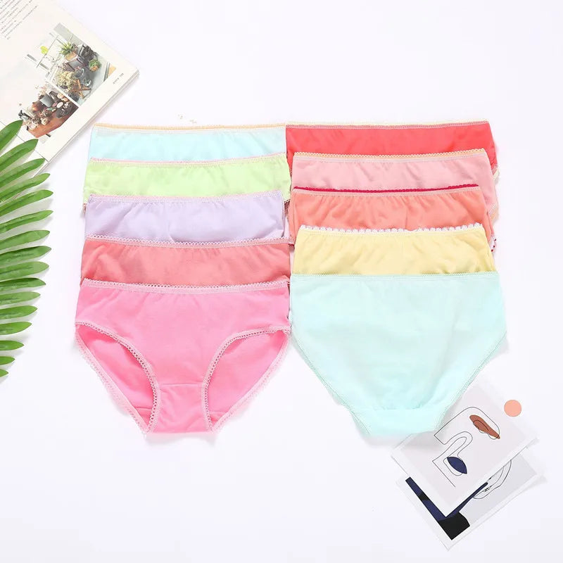 24pcs  Cotton Girls Briefs Underwear Triangle