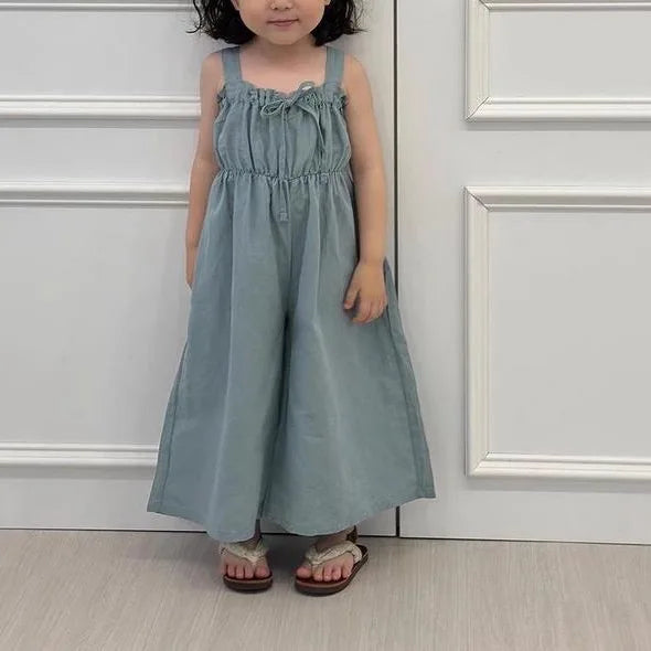 Girl Sleeveless Princess Casual Jumpsuits