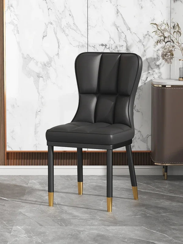 Italian Backrest Luxury Dining Chair Modern Retro