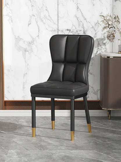 Italian Backrest Luxury Dining Chair Modern Retro
