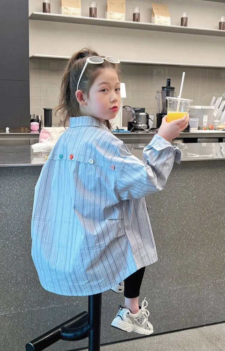 Stylish Lightweight Long Sleeve Tween Girls Shirt