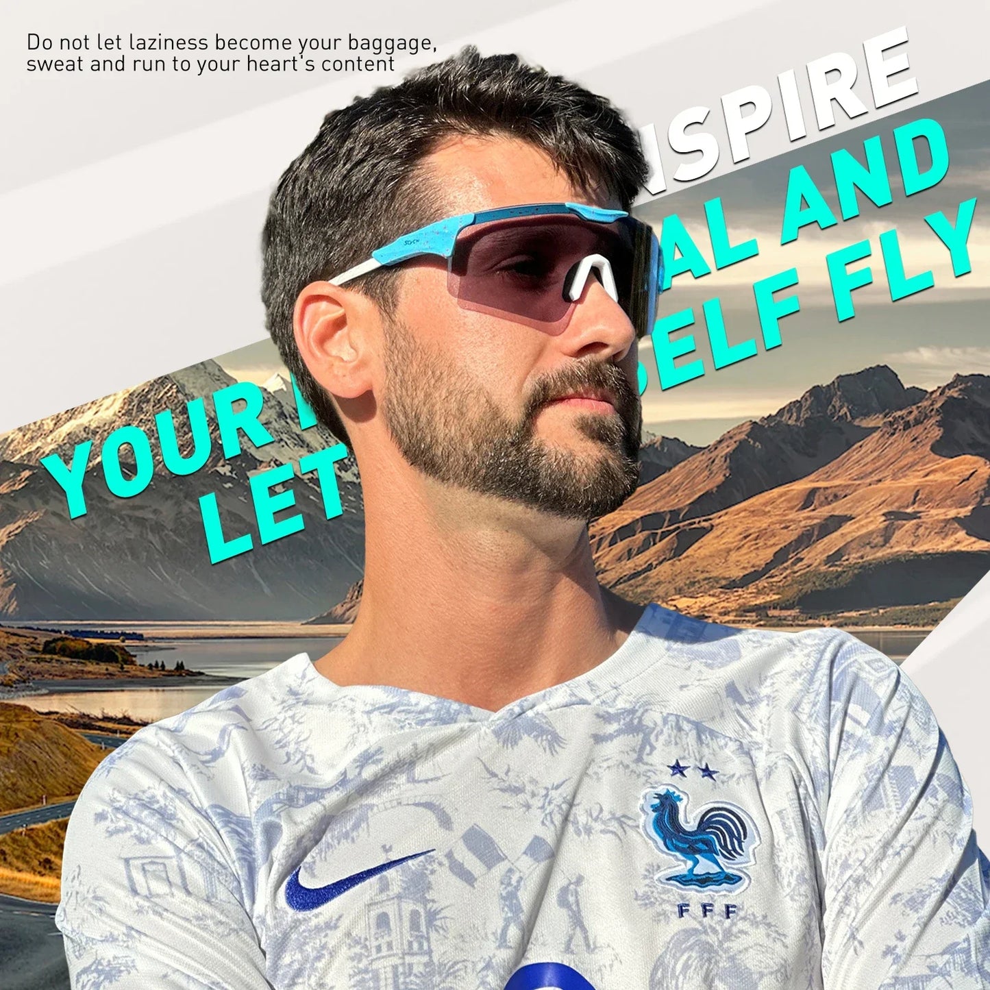 SCVCN Polarized Sports Sunglasses Cycling Glasses Riding