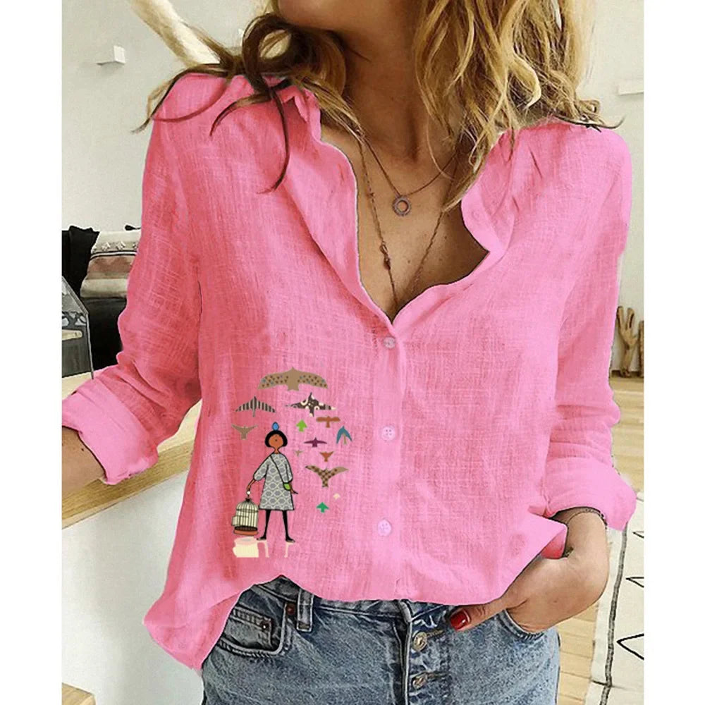 Women Cotton Linen Casual Fashion Elegant Streetwear