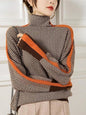 Women Pullover Knitted Fashion Sweater Turtleneck Top