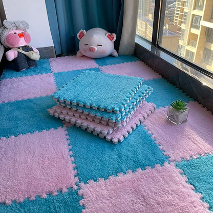 Soft Plush Foam Puzzle Carpet Warm Play Mats