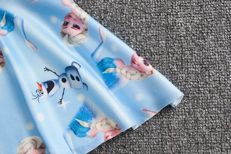 Disney Frozen Anna Elsa Girl Swimsuit Princess