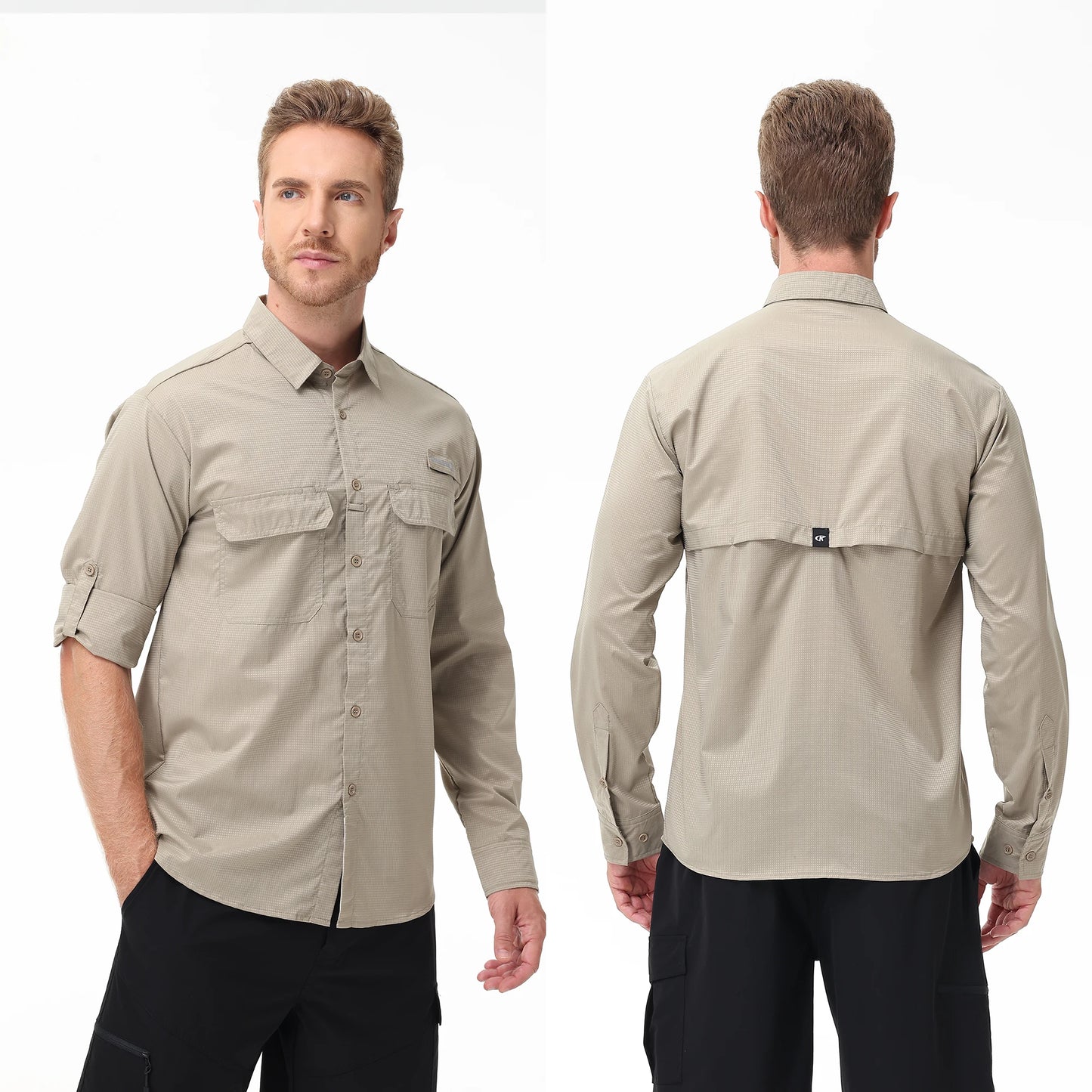 Men's UPF 50+ Casual Long Sleeve Fishing Shirts