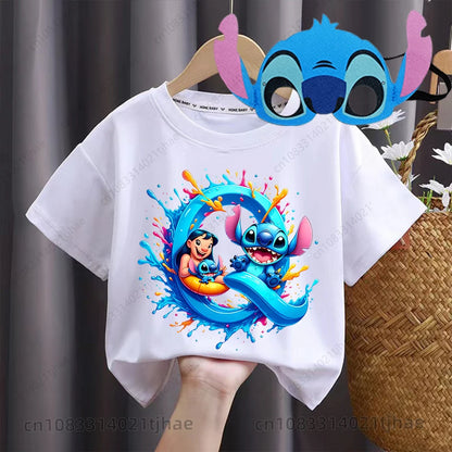 Boys/Girls Disney Lilo Stitch Letters Party T-Shirt