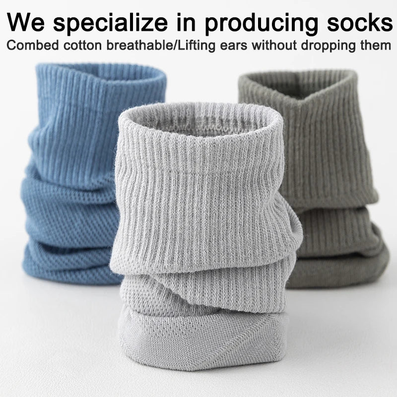 6Pairs Men Cotton Mesh Socks