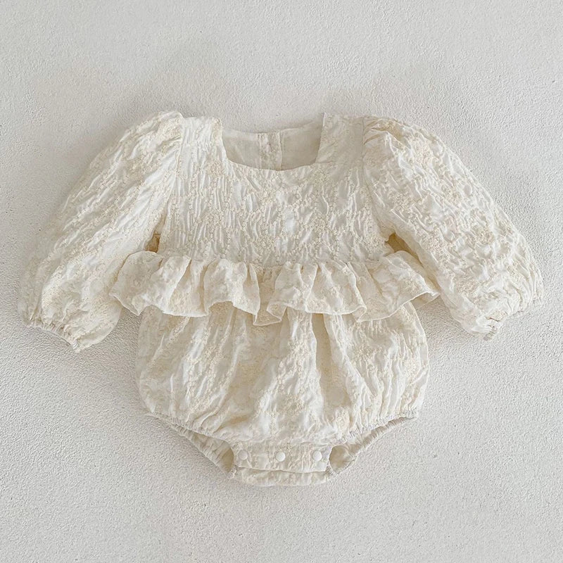 Infant Baby Girls Sleeveless Knit Rompers