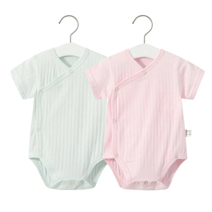 2Pcs Newborn Baby Girls Romper Pure Cotton Bodysuit