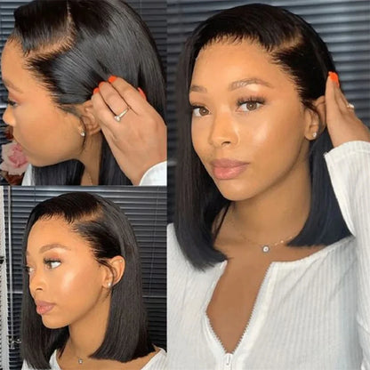 Lace Frontal Wig Glueless Preplucked Wig Human Hair