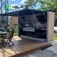 Outdoor Kitchen Pods BBQ Cooking Cabin with Electrical