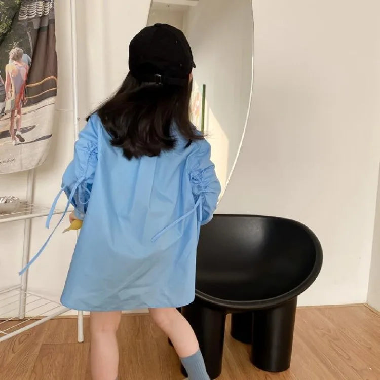 Kids' Lightweight Trendy Loose Irregular Design Shirt