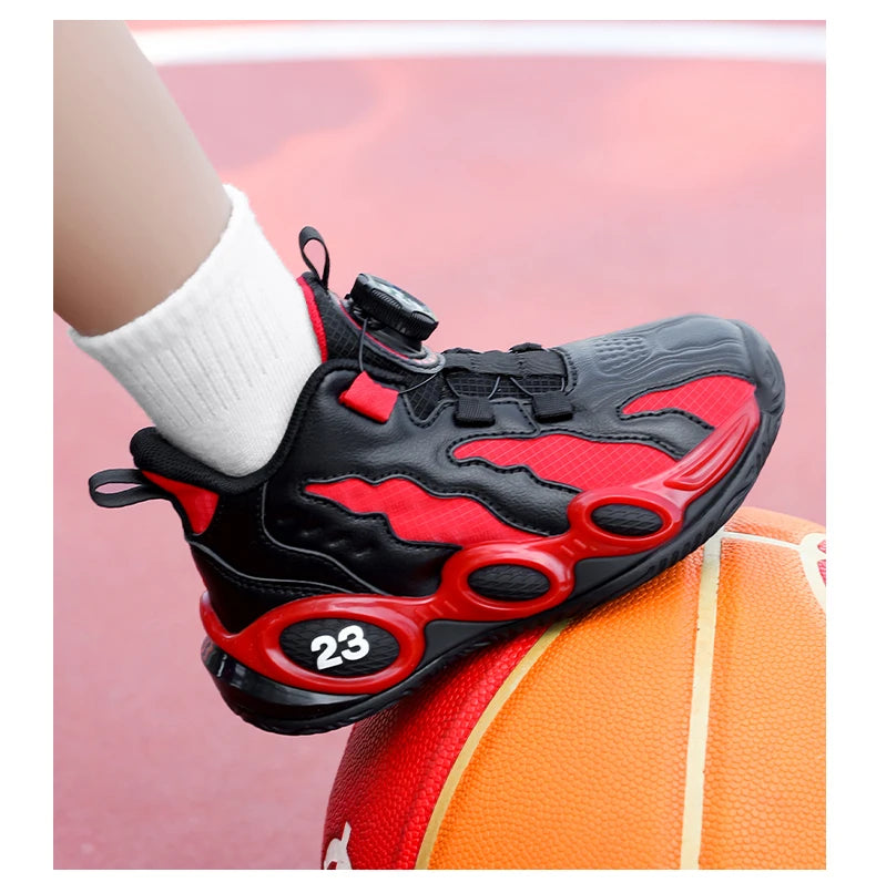 Fashion Basketball Shoes High-top PU Leather