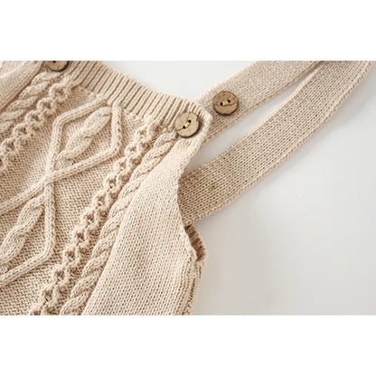 Newborn Baby Girl/Boys Sleeveless Knit Rompers