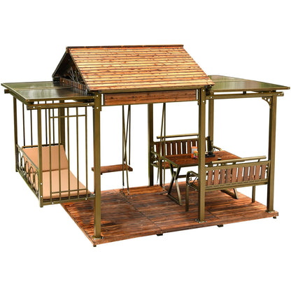 Multifunctional Outdoor Gazebo, Garden Structure,
