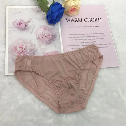 Sexy men's ultra-thin translucent style briefs