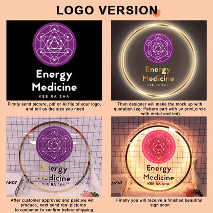 Custom Acrylic Business Logo Neon Lights Personalised
