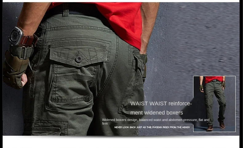 Work Khaki Tactical Pants Men Military Jogger