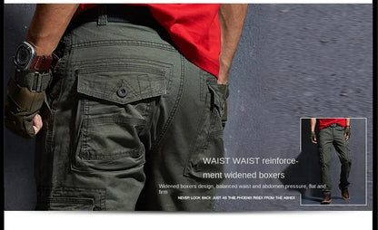Work Khaki Tactical Pants Men Military Jogger