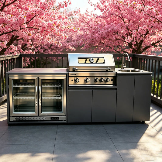 Cooktop Sink Fridge Rolling Movable Grill Wheels